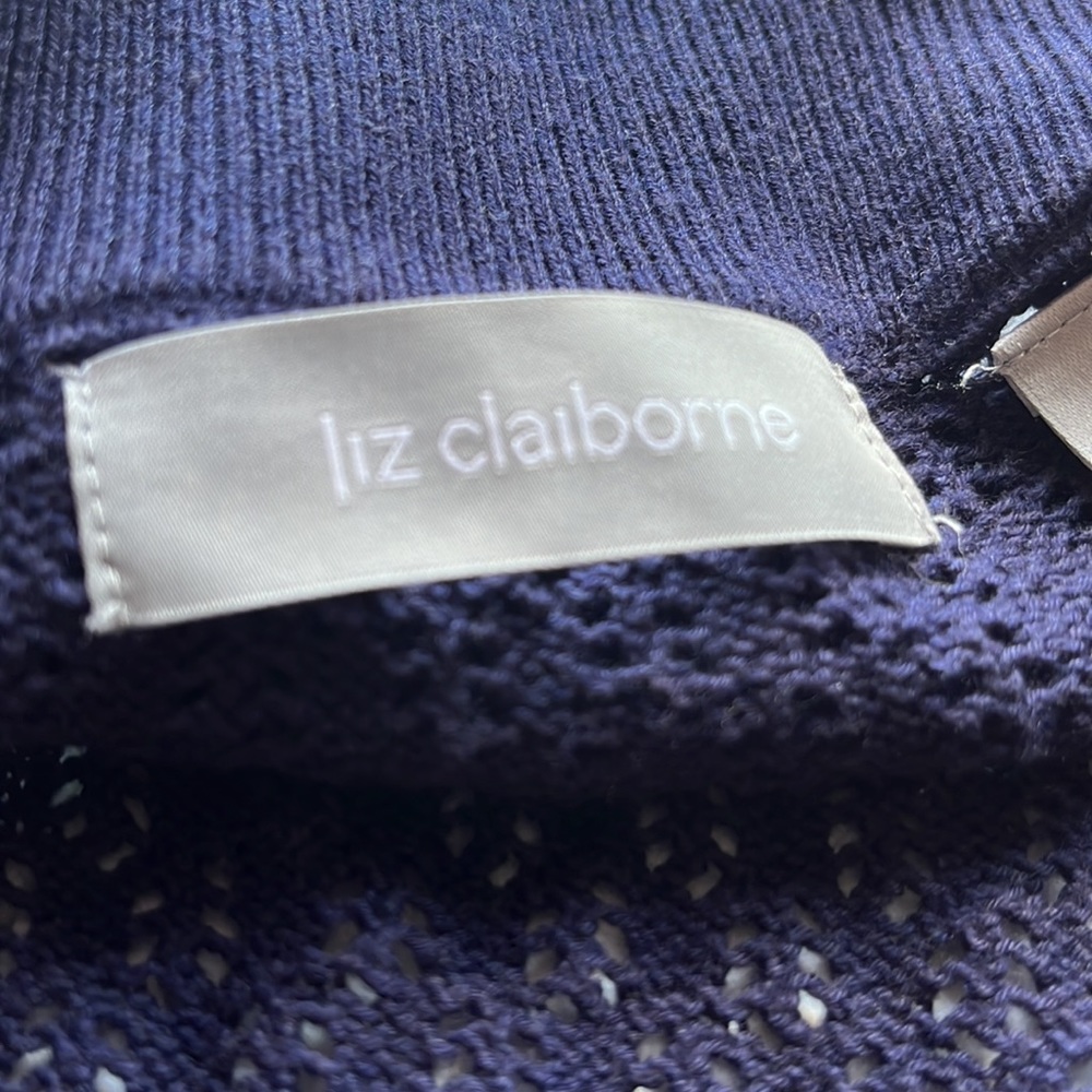 🔴 LAST CHANCE 🔴 Liz Claiborne • Open Knitted Cardigan - Picture 5 of 5
